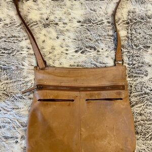 Margot Beige Leather Shoulder Bag